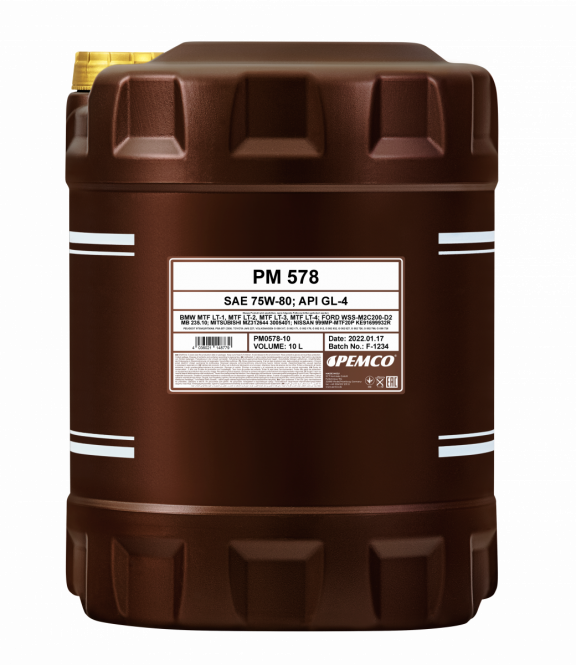 Pemco - iPOID 578 75W-80 API GL4/GL5 Manual Transmission Fluid