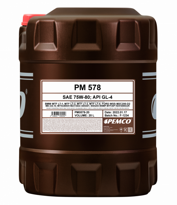 Pemco - iPOID 578 75W-80 API GL4/GL5 Manual Transmission Fluid